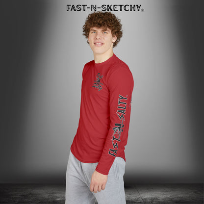 Fast-N-Salty UV Protection Long Sleeve Shirt - (Red)
