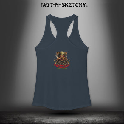 Porkchop, Thick Cut Thin Patience: Military Edition Racerback Tank