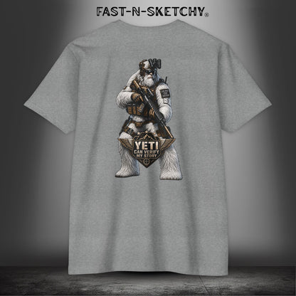 Yeti Can Verify My Story: Military Edition Tee