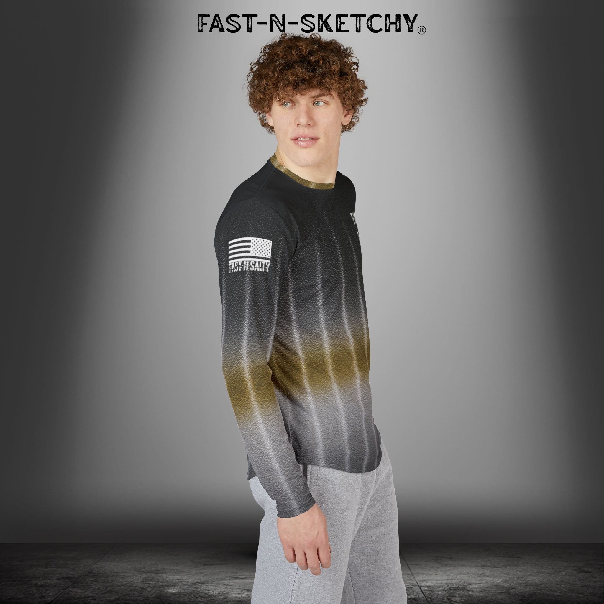 Blackfin Tuna Camo Fast-N-Salty UV Protection Long Sleeve Shirt