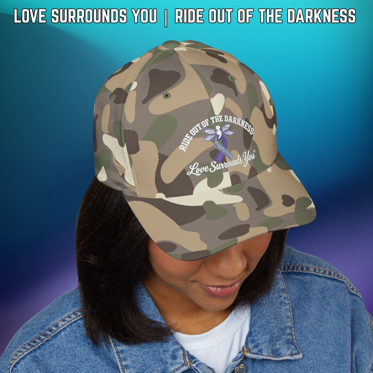 Suicide Awareness Ride Out of the Darkness Flexfit Hat - LSY