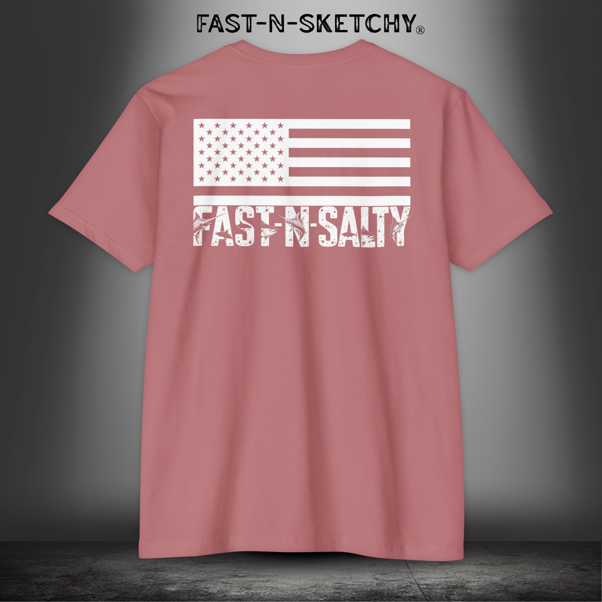 Fast-N-Salty Flag Tee — Premium Fitted Patriotic T-Shirt