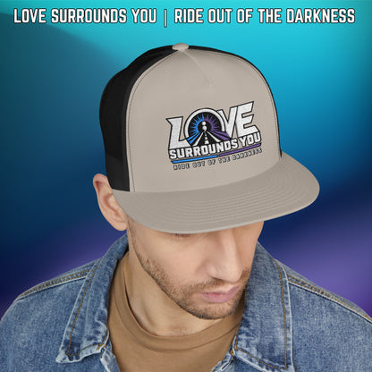 Love Surrounds You Trucker Hat — Mental Health & Suicide Awareness Cap - LSY