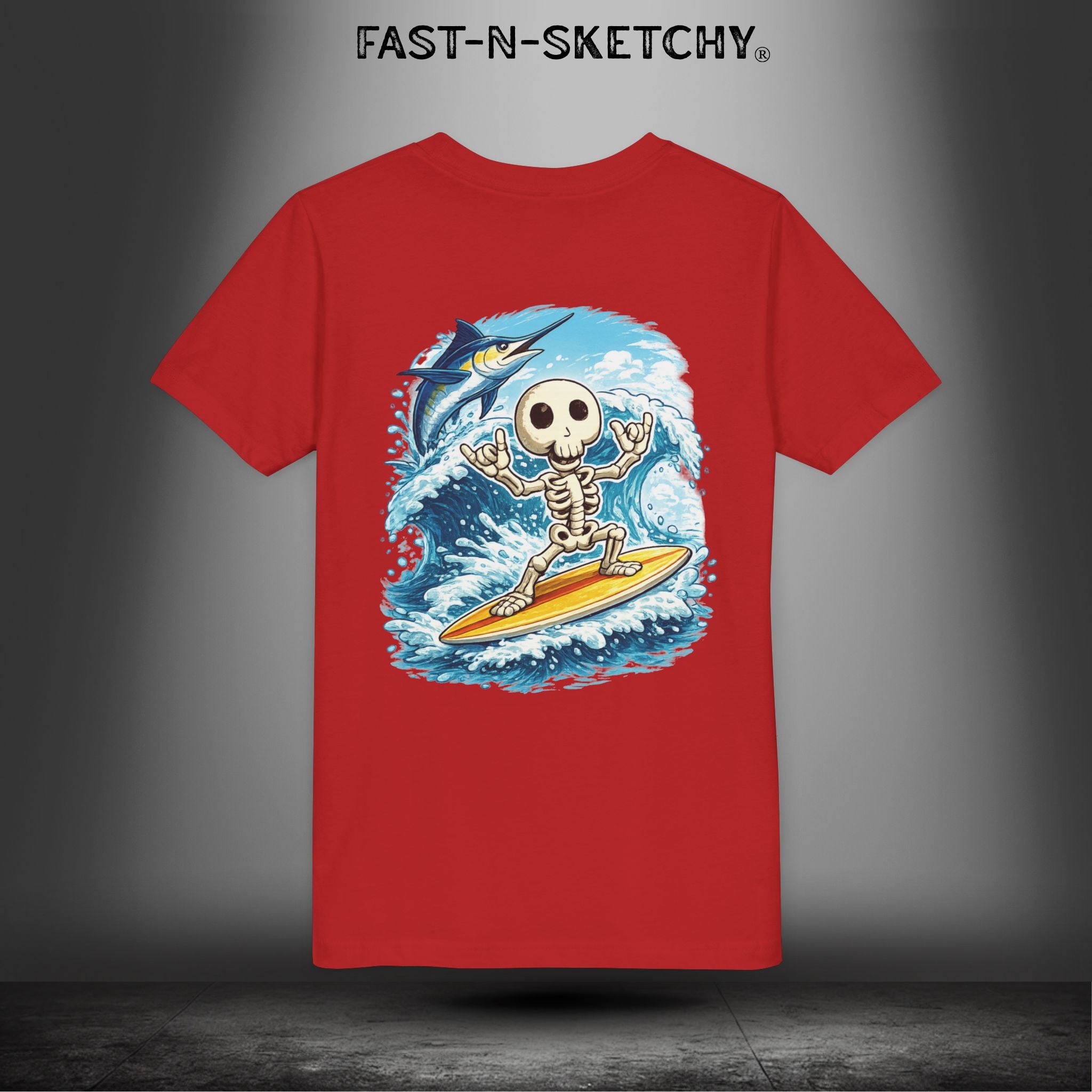 Surfing Skeleton: JAMO Collection, Made by Kids - Youth Tee