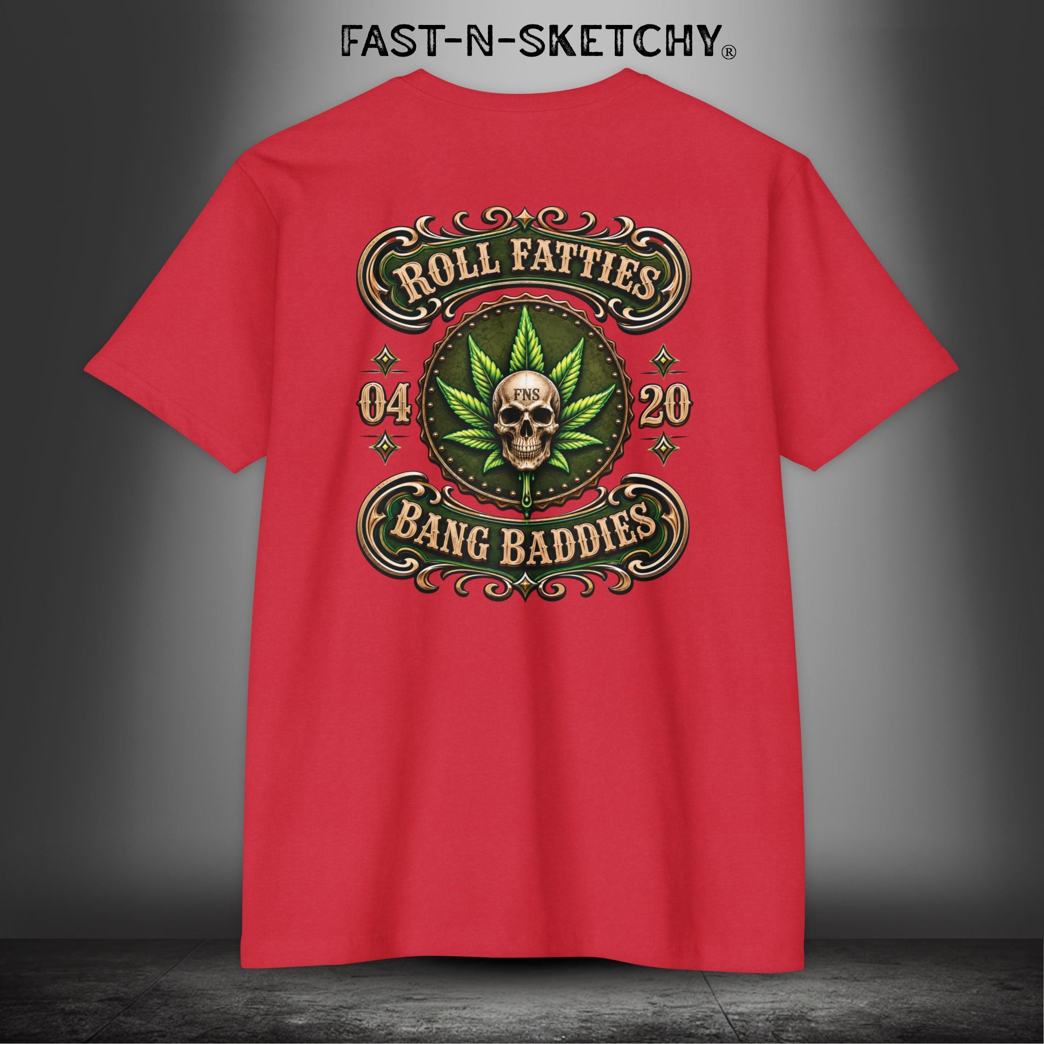 The Highlife: Roll Fatties & Bang Baddies: Biker Edition Premium Fitted Tee