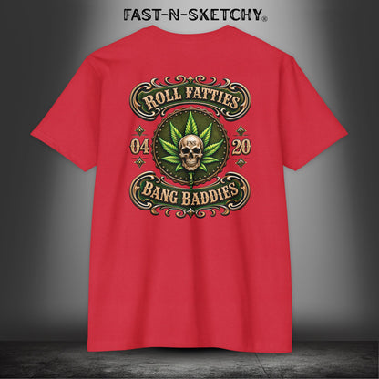 The Highlife: Roll Fatties & Bang Baddies: Biker Edition Premium Fitted Tee