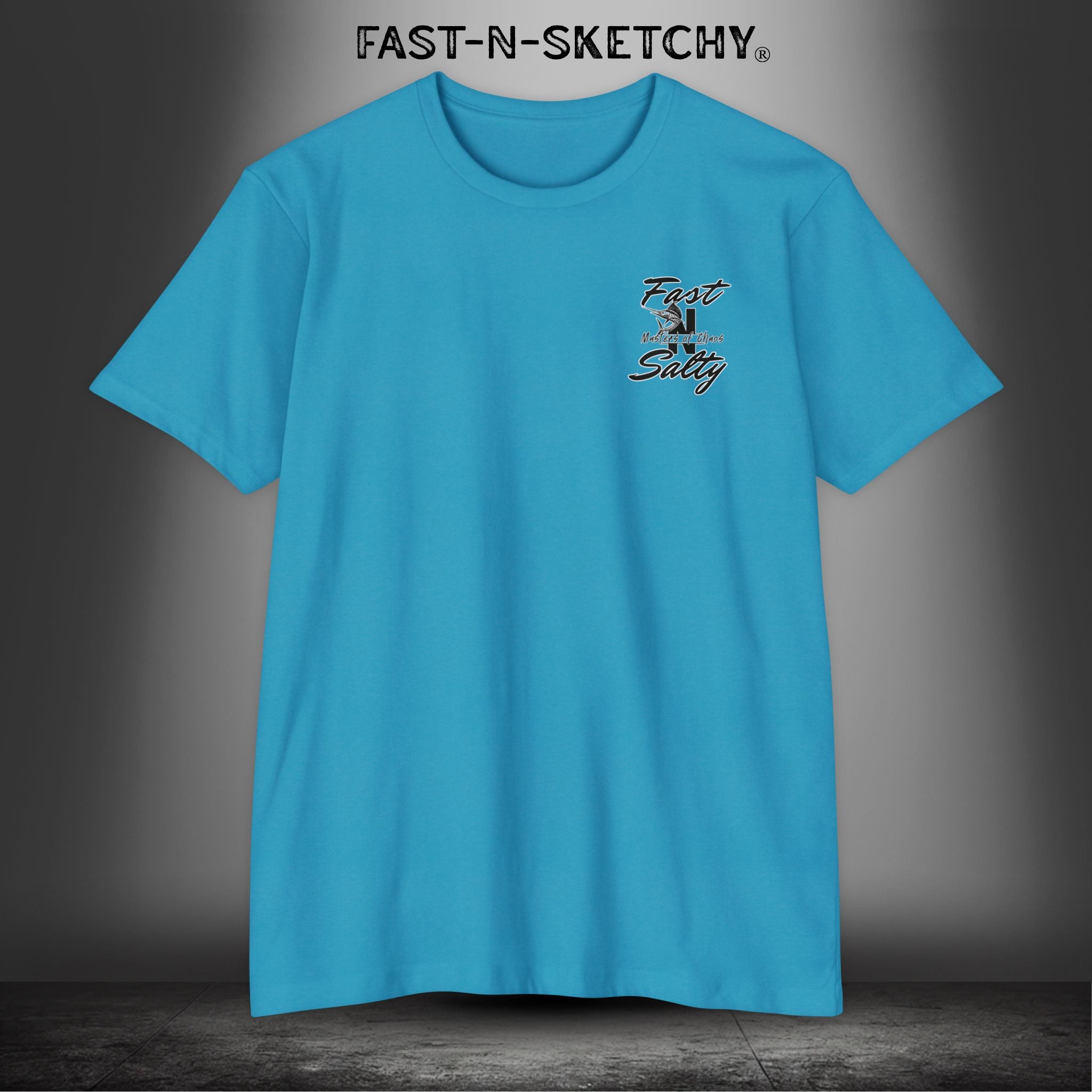 Fast-n-Salty Circle Logo (Black Logo) - T-Shirt Next Level 6210