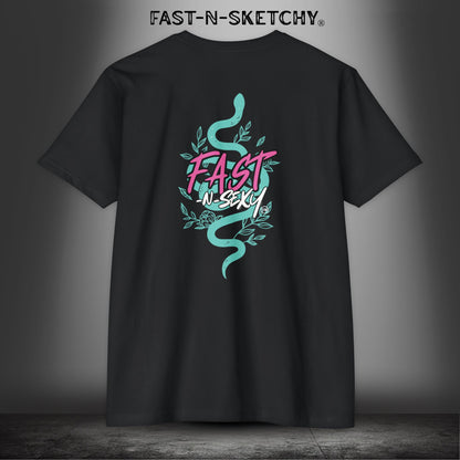 FAST-N-SEXY - THE YEAR OF THE SNAKE: Unisex CVC Jersey T-Shirt - Bold Graphic Tee for Trendsetters