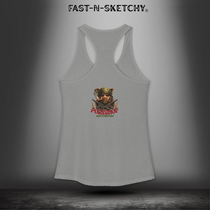 Porkchop, Thick Cut Thin Patience: Military Edition Racerback Tank