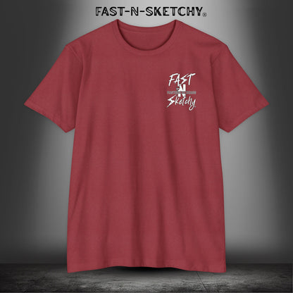 No Face, No Case: FAST-N-SKETCHY - T-Shirt