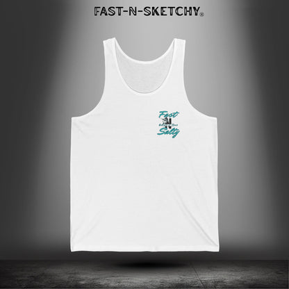 WE GREW HERE, YOU FLEW HERE, GO AWAY: White Tank Top