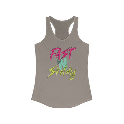 FAST-N-SKETCHY®: Racerback Tank (Hot Colors)