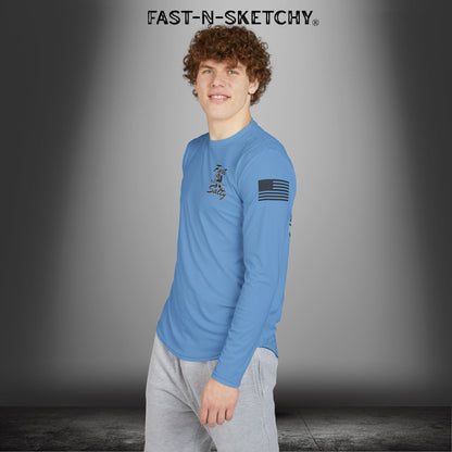 Copy of Fast-N-Salty UV Protection Long Sleeve Shirt - (Light Blue) Perfect for Outdoor Adventures and Fishing