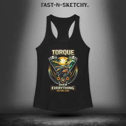 Torque Over Everything: Daytona Bike Week Bagger Racing Biker Edition Razorback Tank