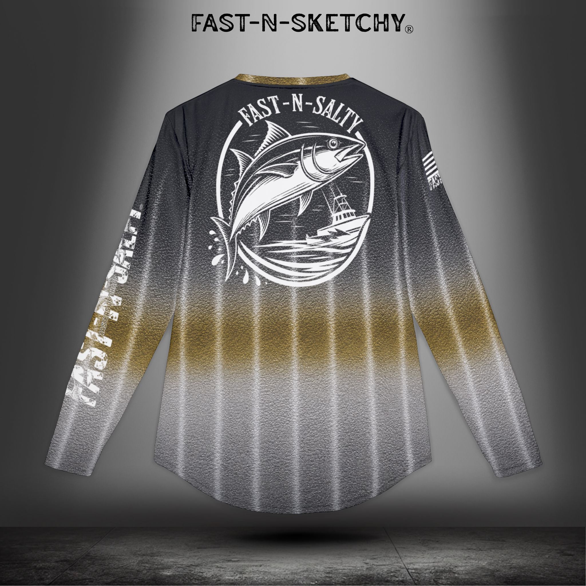 Blackfin Tuna Camo Fast-N-Salty UV Protection Long Sleeve Shirt