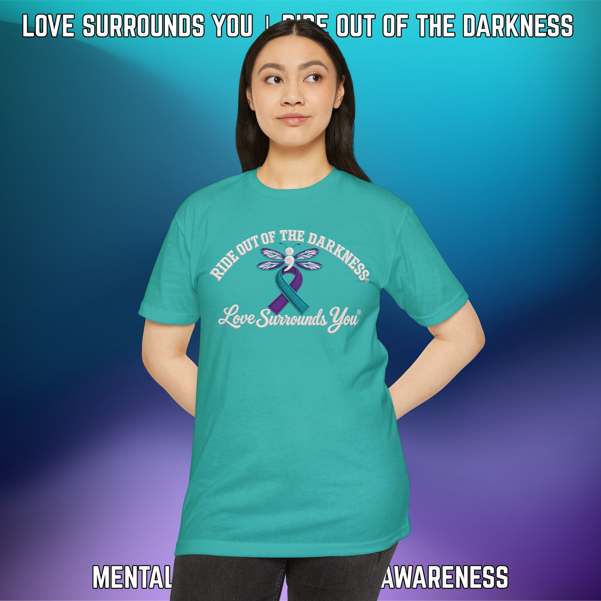 Ride Out of the Darkness Suicide Awareness T-Shirt — LSY