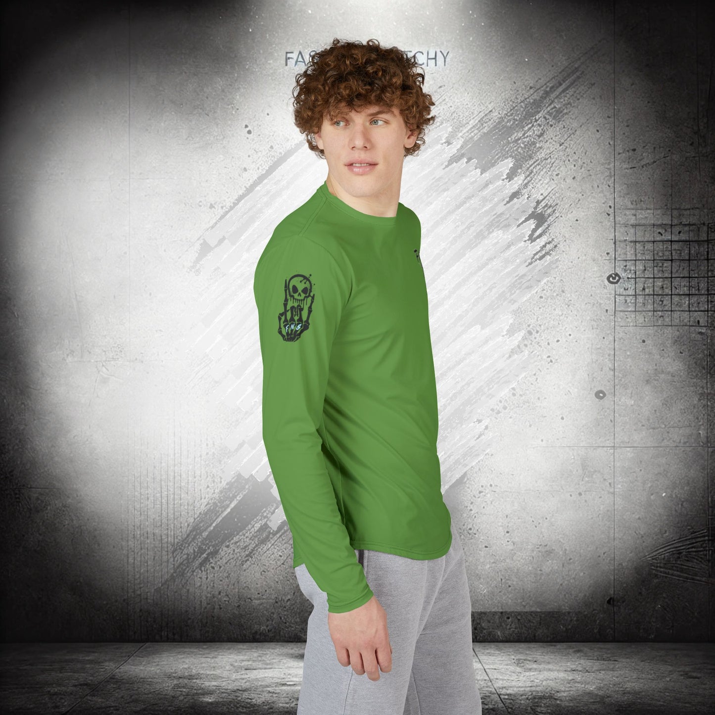 Fast-N-Salty UV Protection Long Sleeve Shirt - (Green) Perfect for Outdoor Adventures and Fishing