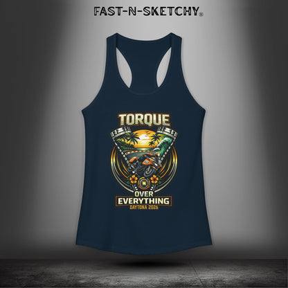 Torque Over Everything: Daytona Bike Week Bagger Racing Biker Edition Razorback Tank