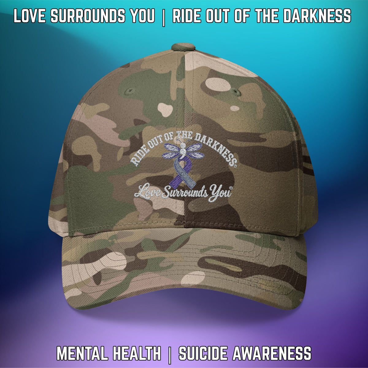 Suicide Awareness Ride Out of the Darkness Flexfit Hat - LSY