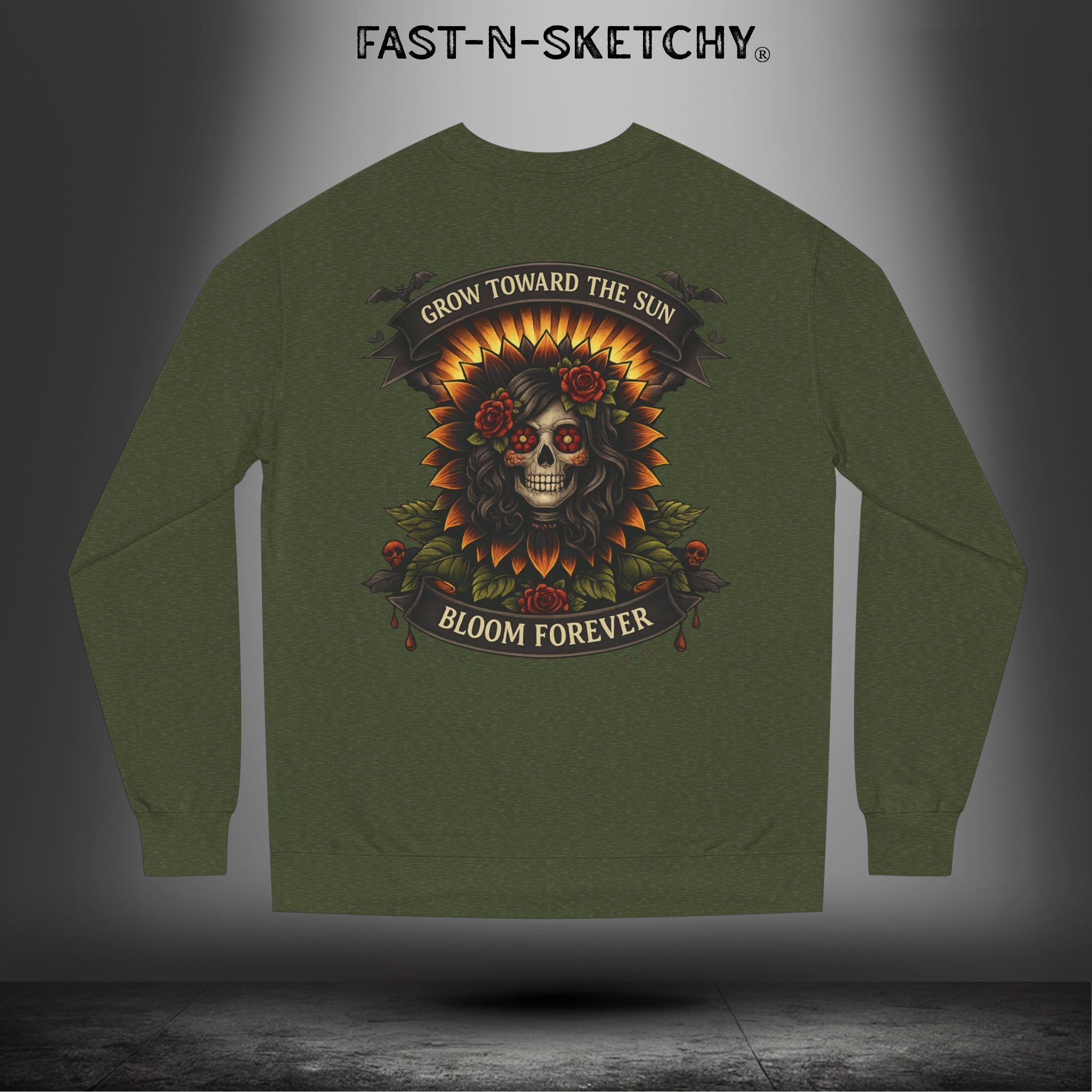 Grow Towards the Sun, Bloom Forever: Crewneck Sweatshirt