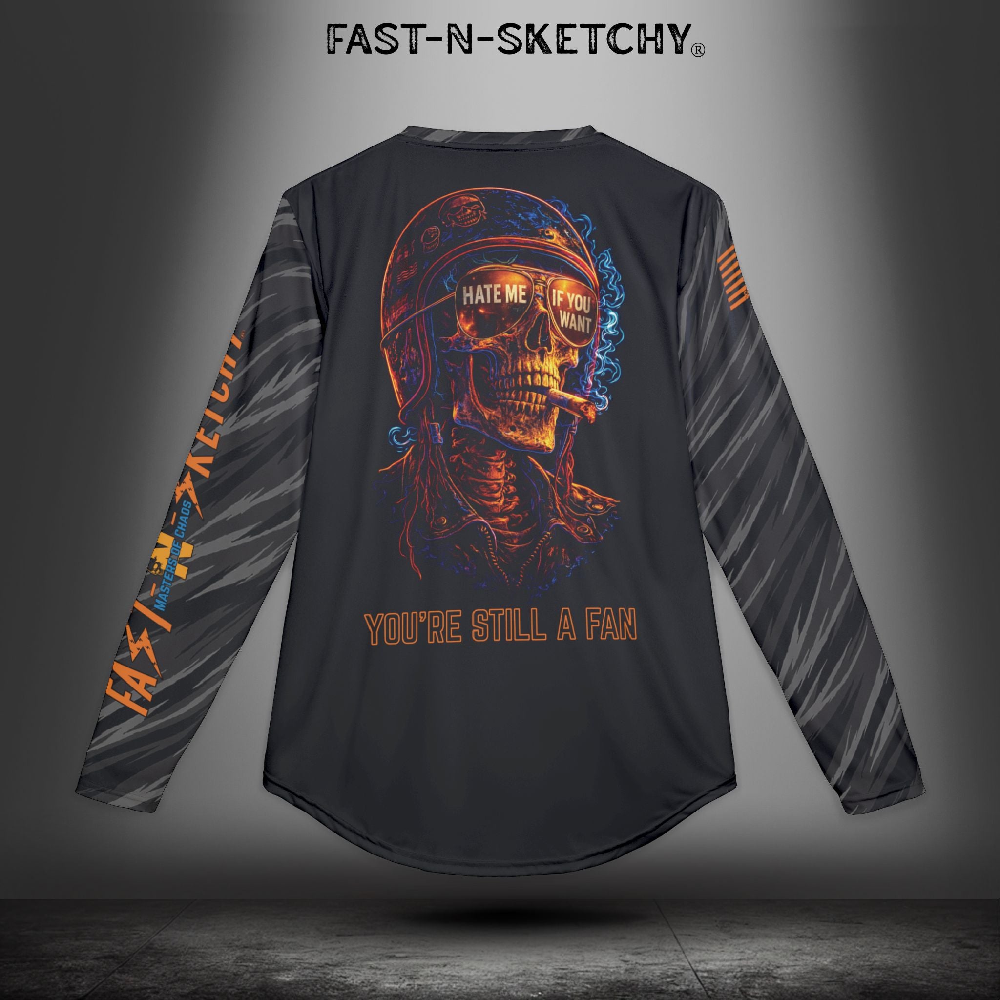 Hate Me If You Want, You're Still a Fan: Biker Edition: Riding/Outdoor UV Protection Long Sleeve Shirt