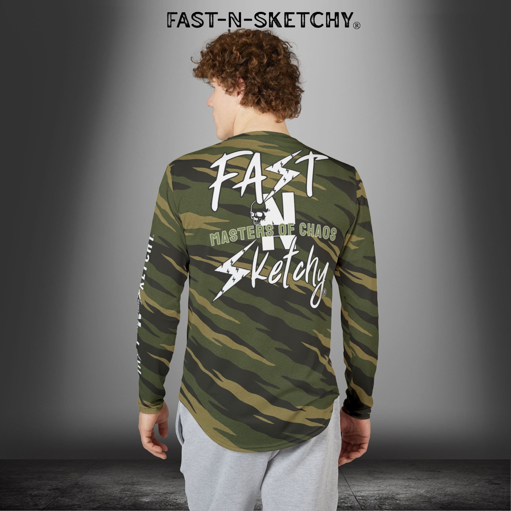 Tigerstripe Camo UV Protection Long Sleeve Shirt for Riding and Outdoors