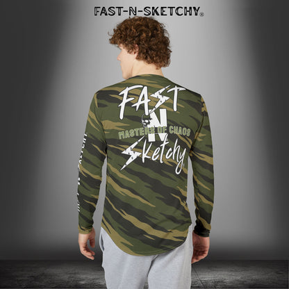 Tigerstripe Camo UV Protection Long Sleeve Shirt for Riding and Outdoors