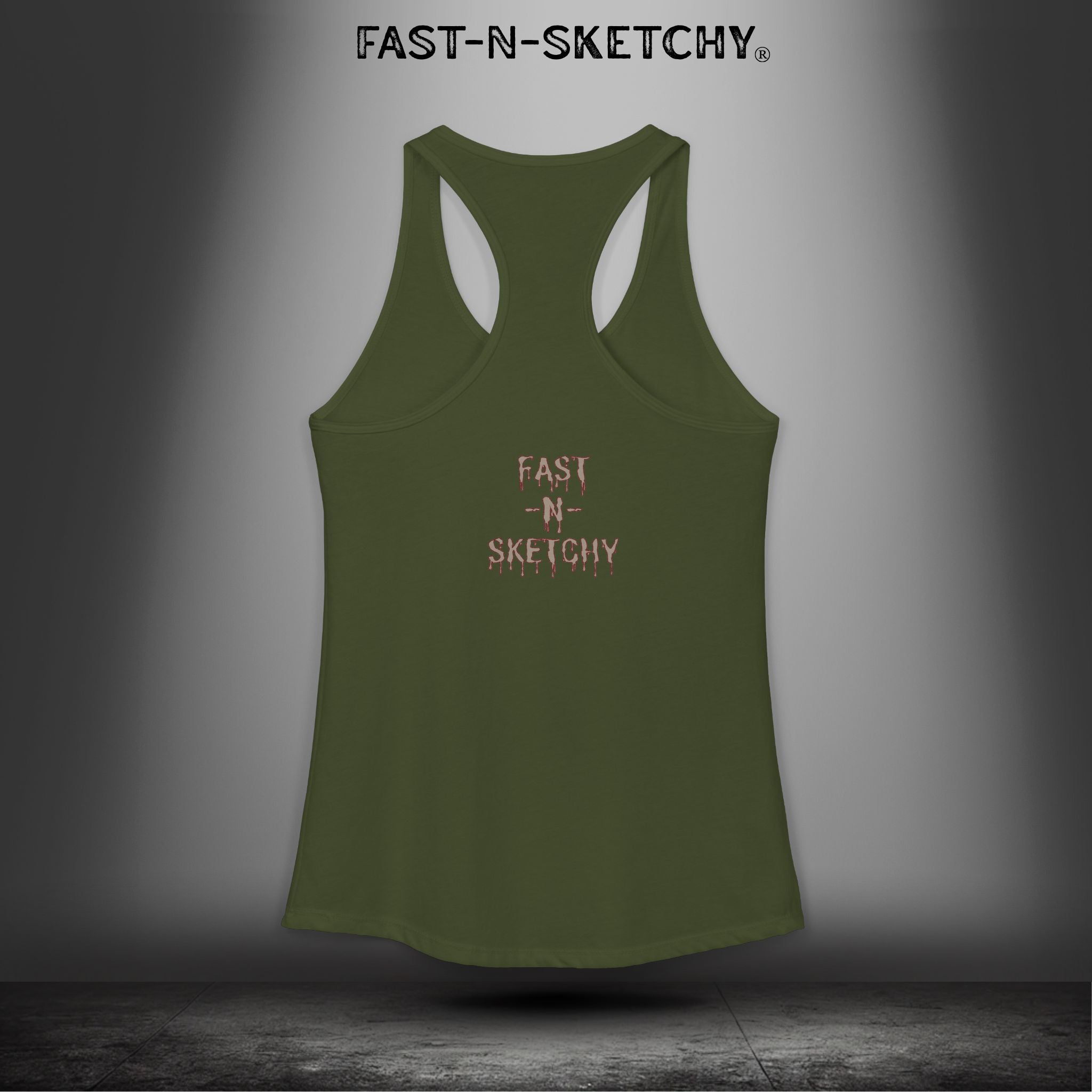 Grippy Sox Grippy Box: FAST-N-SKETCHY - Racerback Tank Top