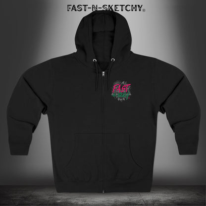 Full Moon Full Throttle: Biker Edition - Zip Up Hoodie