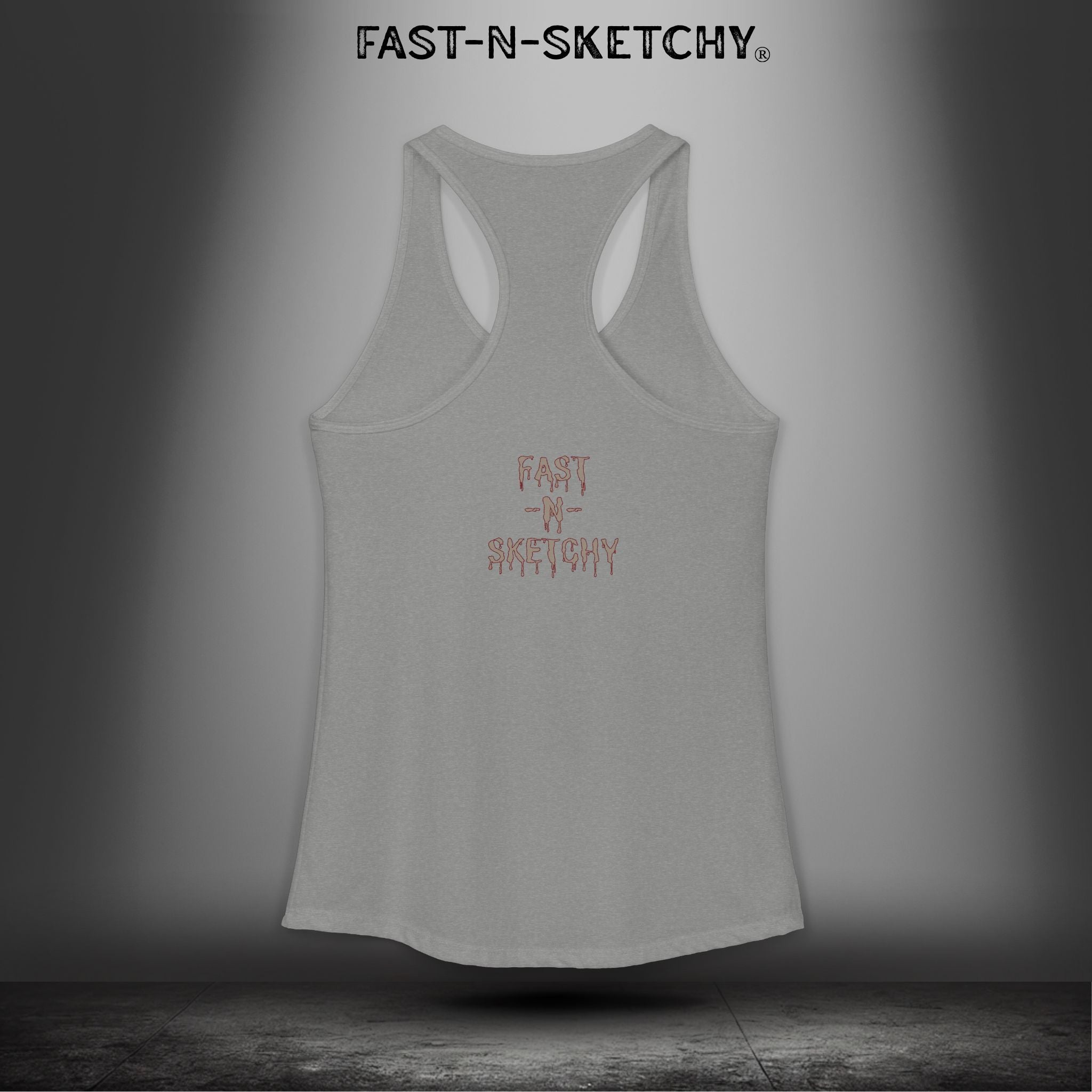 Grippy Sox Grippy Box: FAST-N-SKETCHY - Racerback Tank Top