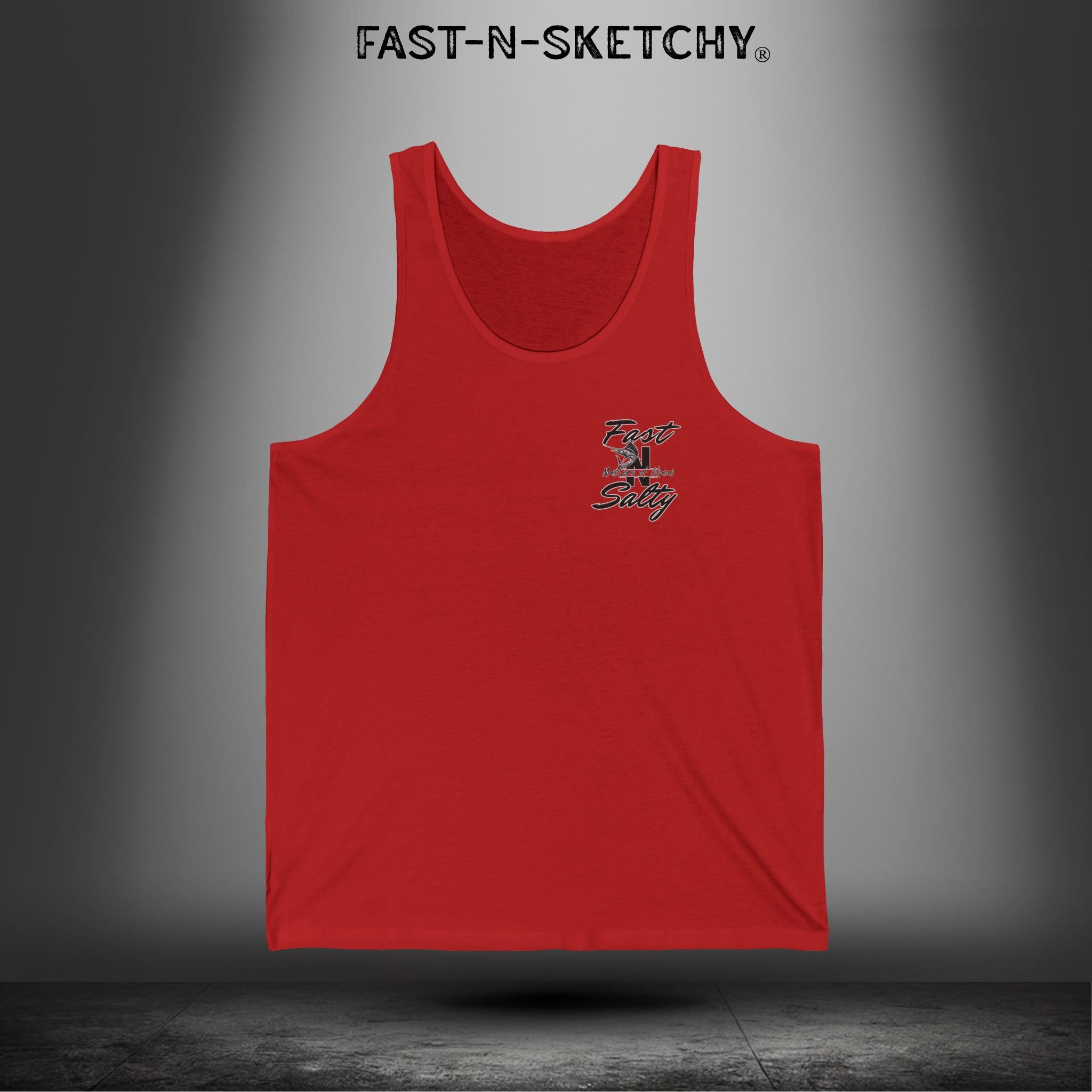 Fast-n-Salty Circle Logo (Black) - Tank Top