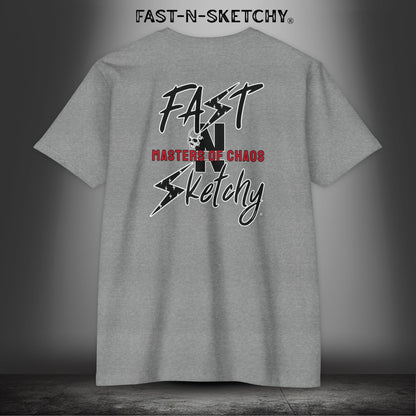 FAST-N-SKETCHY - T-shirt Classic Fit Crewneck - Next Level 6210 (Light Colors)