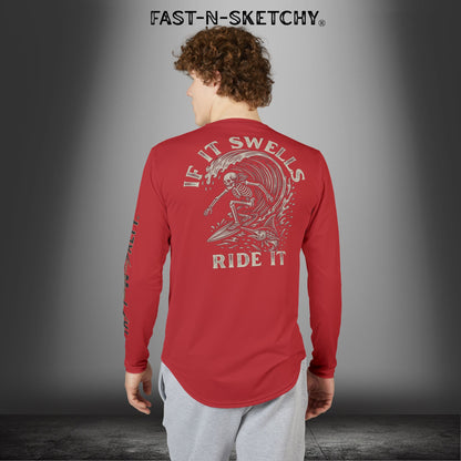 If It Swells, Ride It Fishing / Surfing UV Protection Shirt: Fast-N-Salty