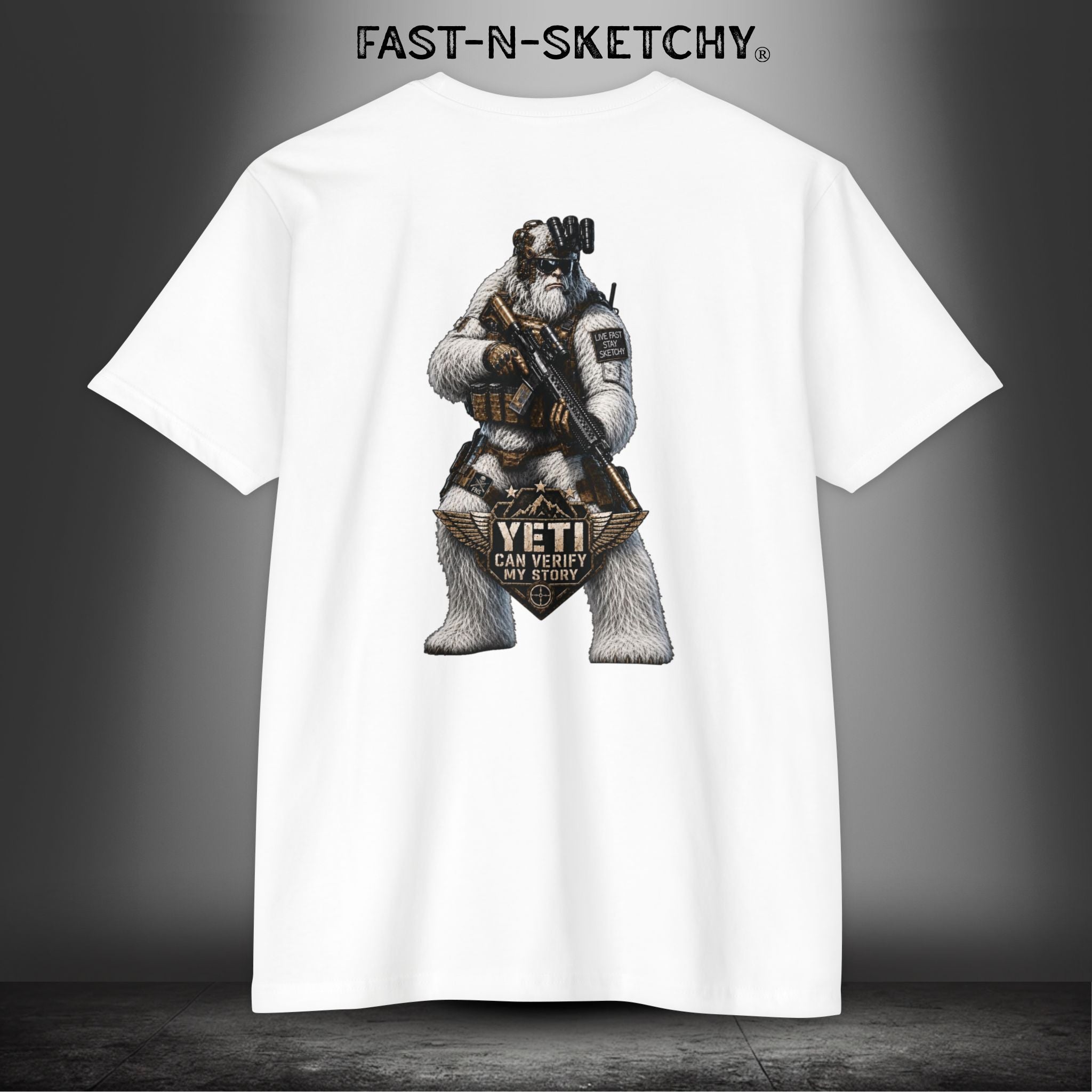 Yeti Can Verify My Story: Military Edition Tee