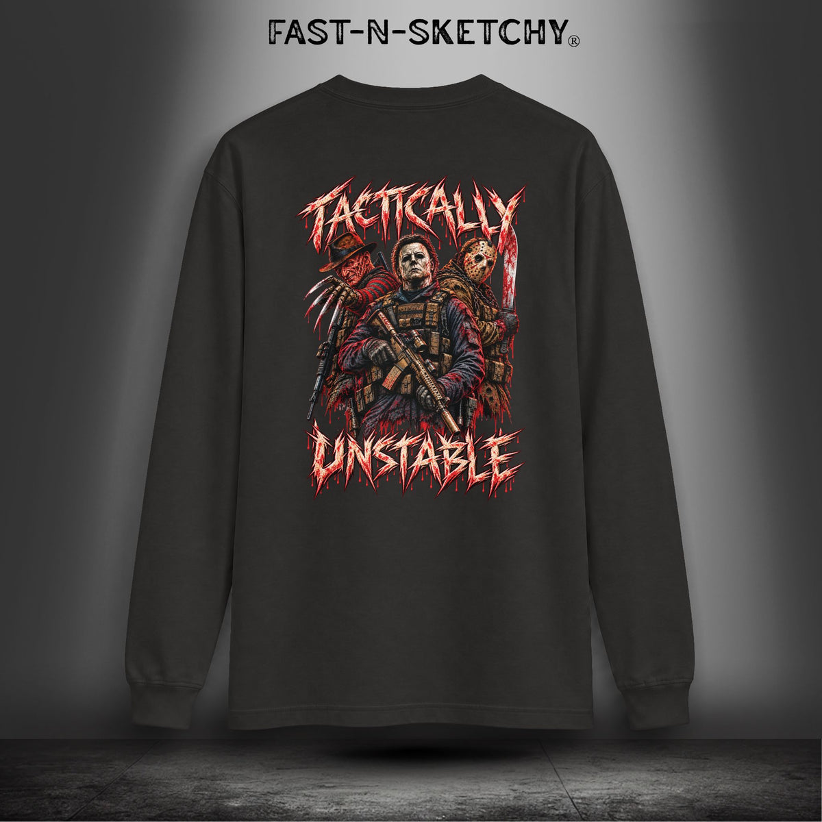 Tactically Unstable Horror Military Edition Long-sleeve Tee
