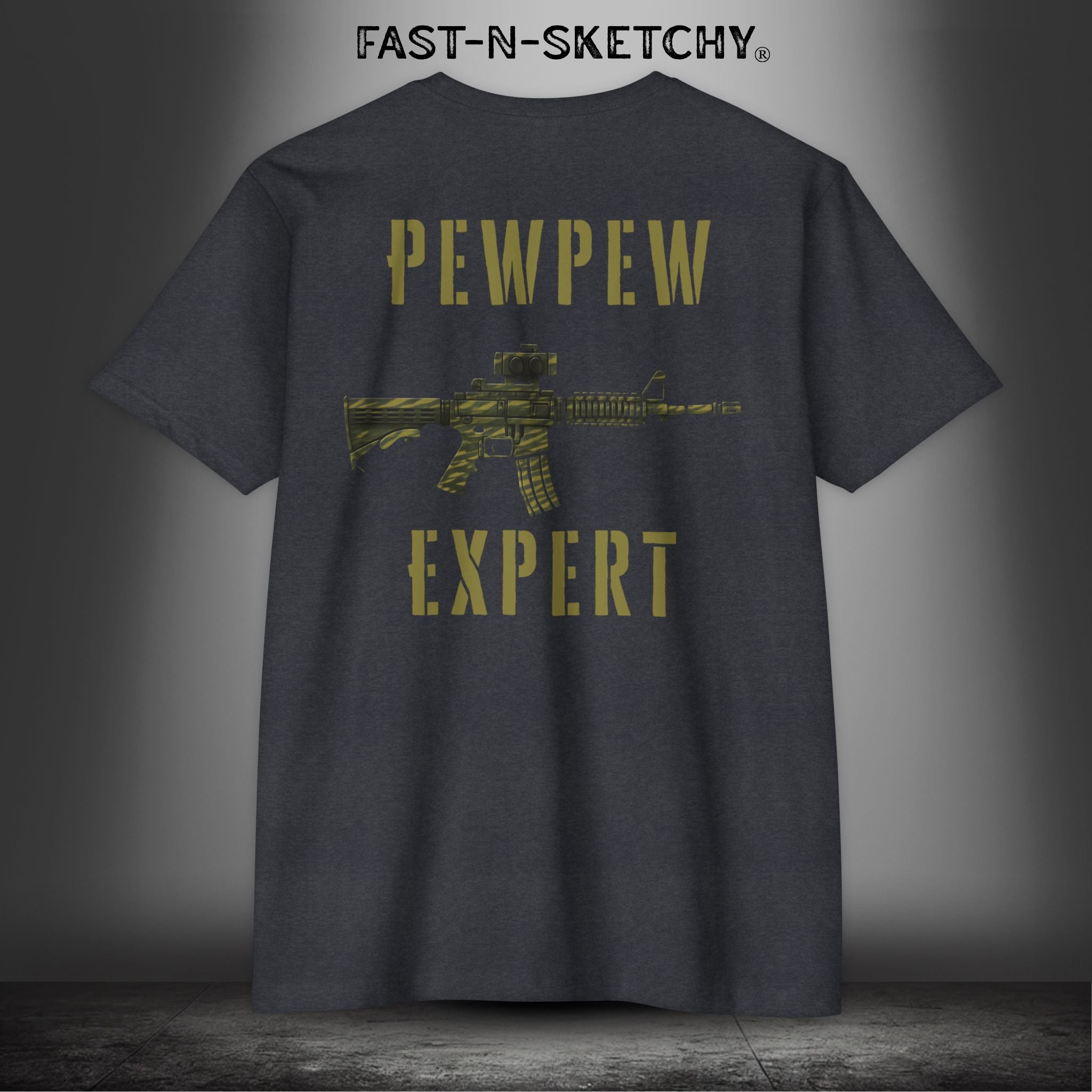 Pew Pew Expert: Military Edition - T-Shirt Next Level 6210