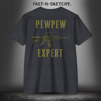 Pew Pew Expert: Military Edition - T-Shirt Next Level 6210