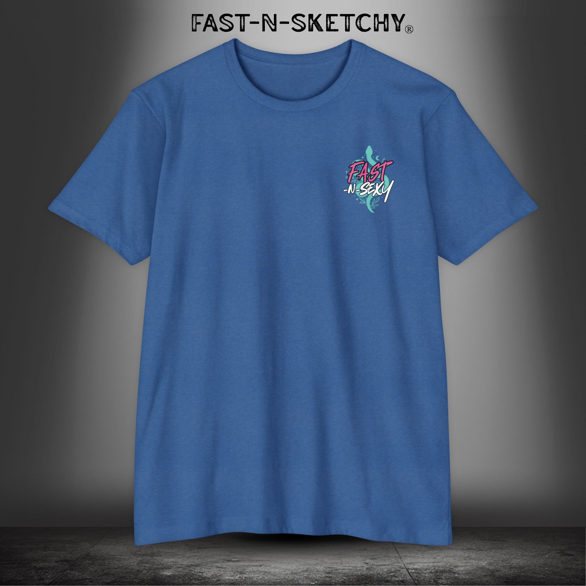 FAST-N-SEXY™ WITH HALF SKULL - T-shirt Classic Fit Crewneck - Next Level 6210