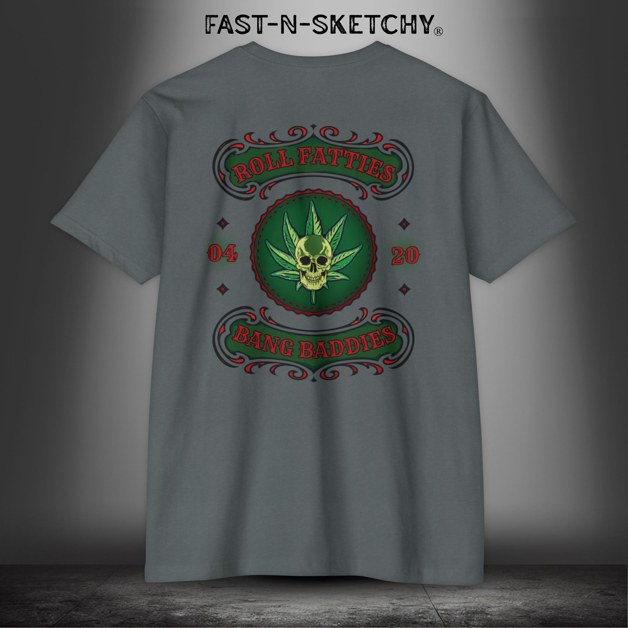 The Highlife: Roll Fatties & Bang Baddies: Biker Edition Premium Fitted Tee