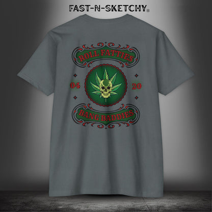 The Highlife: Roll Fatties & Bang Baddies: Biker Edition Premium Fitted Tee