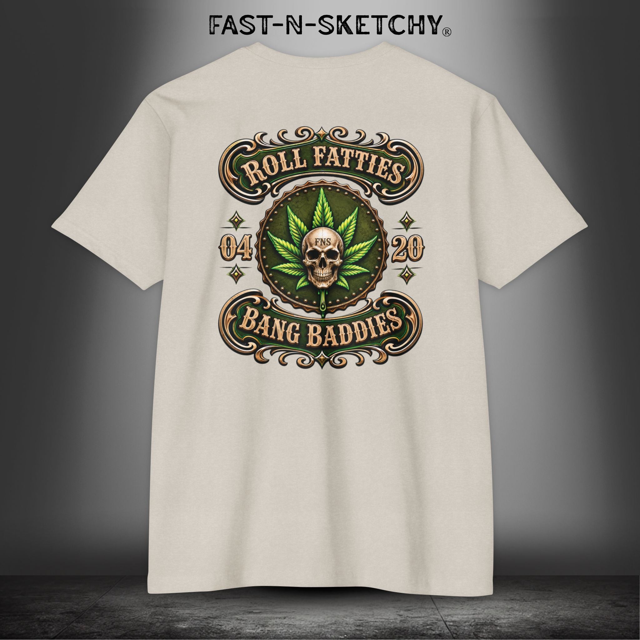 The Highlife: Roll Fatties & Bang Baddies: Biker Edition Premium Fitted Tee