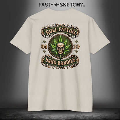 The Highlife: Roll Fatties & Bang Baddies: Biker Edition Premium Fitted Tee