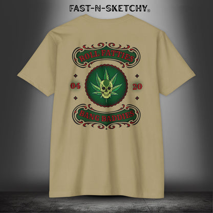 The Highlife: Roll Fatties & Bang Baddies: Biker Edition Premium Fitted Tee