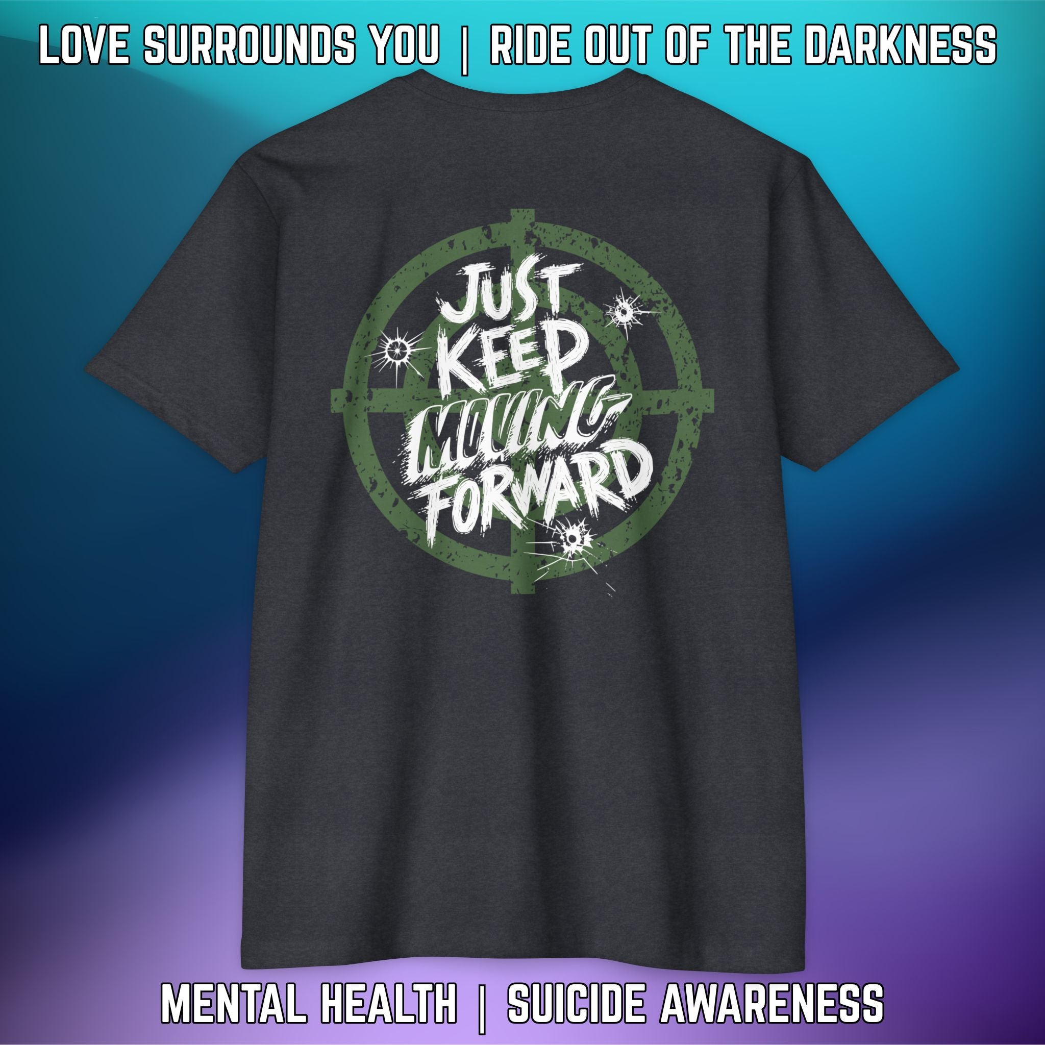 JUST KEEP MOVING FORWARD: T-Shirt Next Level 6210 - LSY