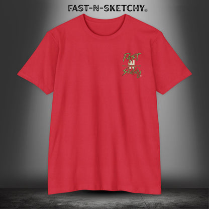 Arranging Meetings with Allah Since 9/11 - Military Edition: FAST-N-SKETCHY T-Shirt Next Level 6210