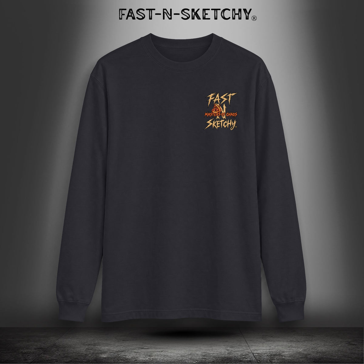 "Head Wanted" Headless Horseman Biker Edition Halloween Funny Long-sleeve Tee