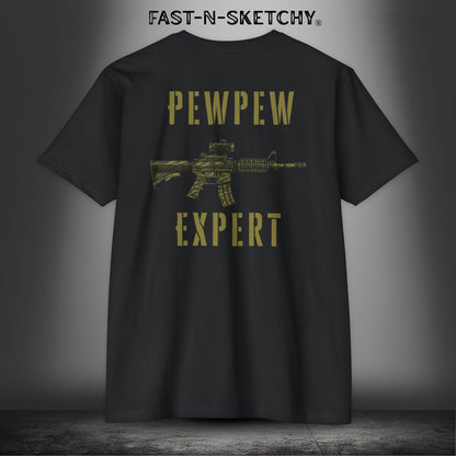 PewPew Expert: Military Edition - T-Shirt Next Level 6210