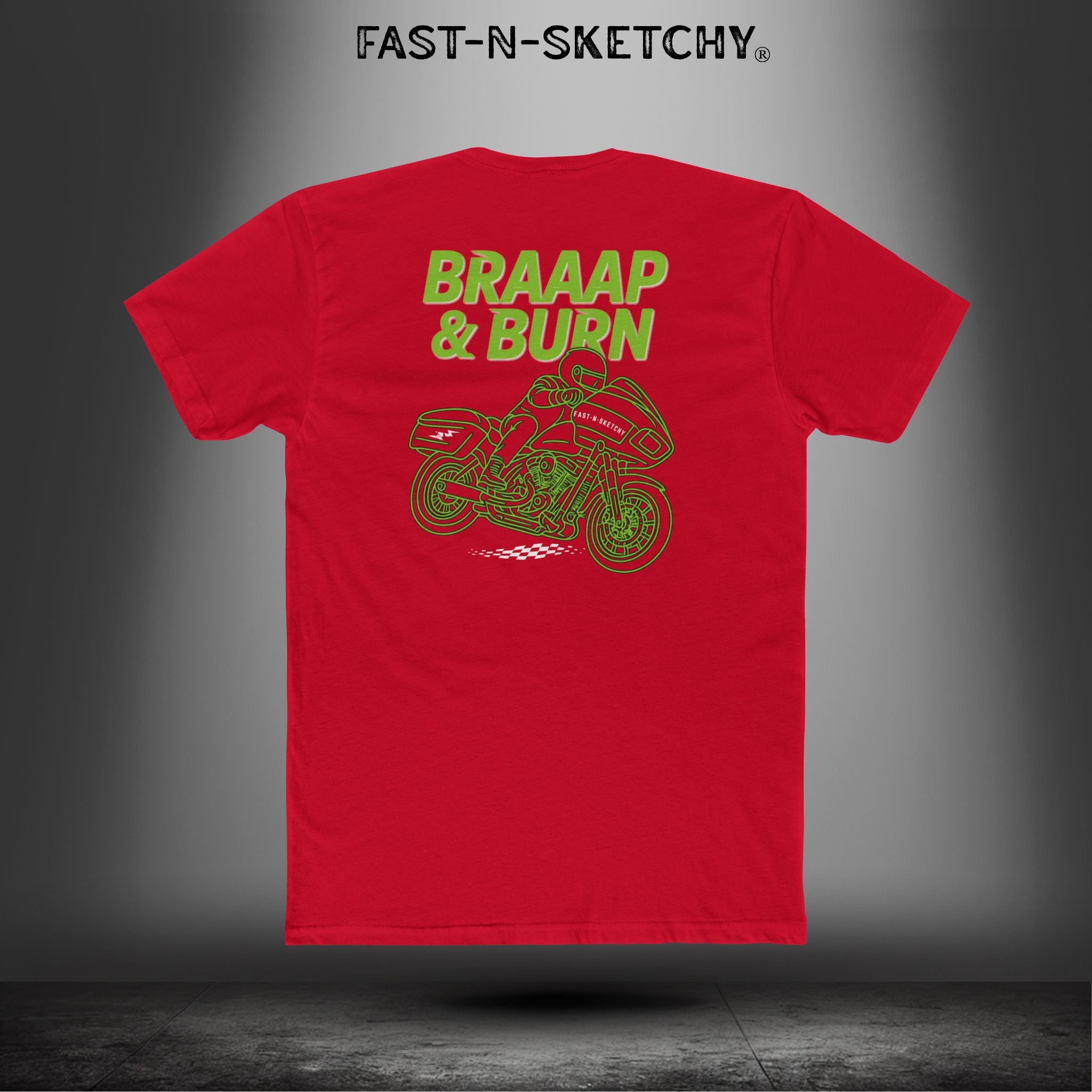 Braaap & Burn: Biker Edition Bagger Races Relaxed Classic Tee