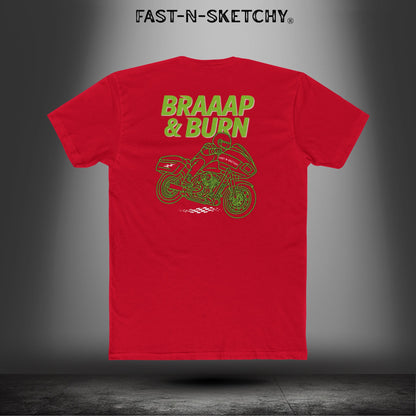 Braaap & Burn: Biker Edition Bagger Races Relaxed Classic Tee