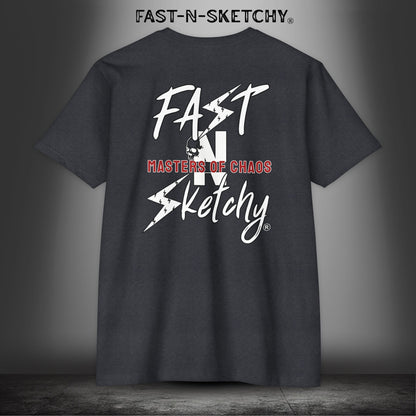 Fast-N-Sketchy Logo Premium Fitted Tee